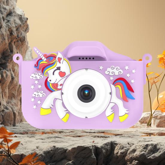 1 Set Kids Camera Dual Lens Camera with Selfie Function High-Resolution Children