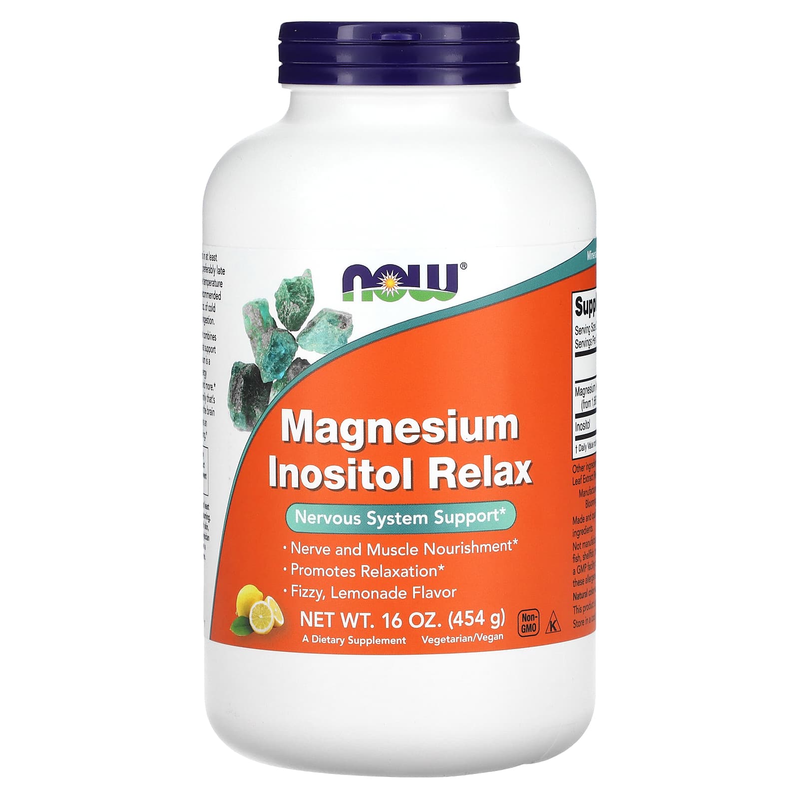 

Magnesium Inositol Relax, Lemonade, 16 Oz (454 G)