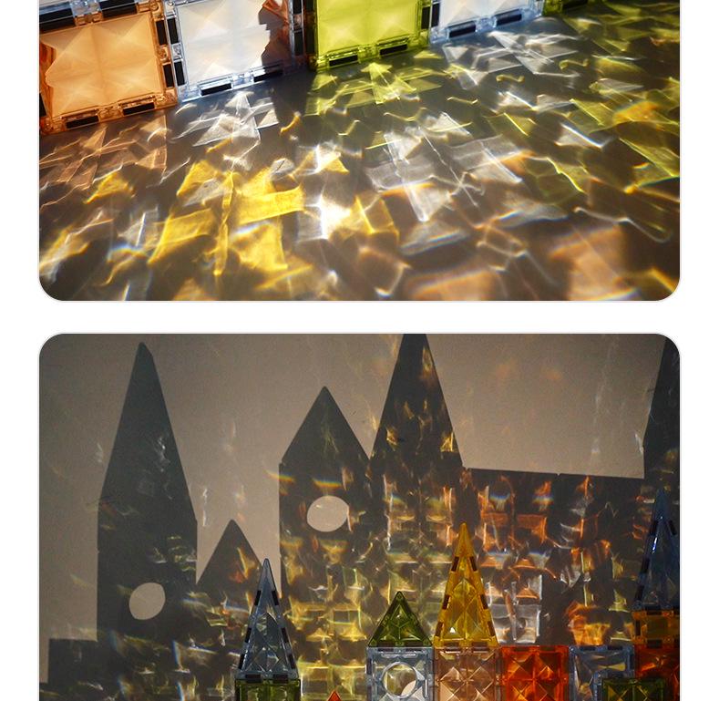 Emerald Magnetic Window Tiles: Children's Educational Building Blocks