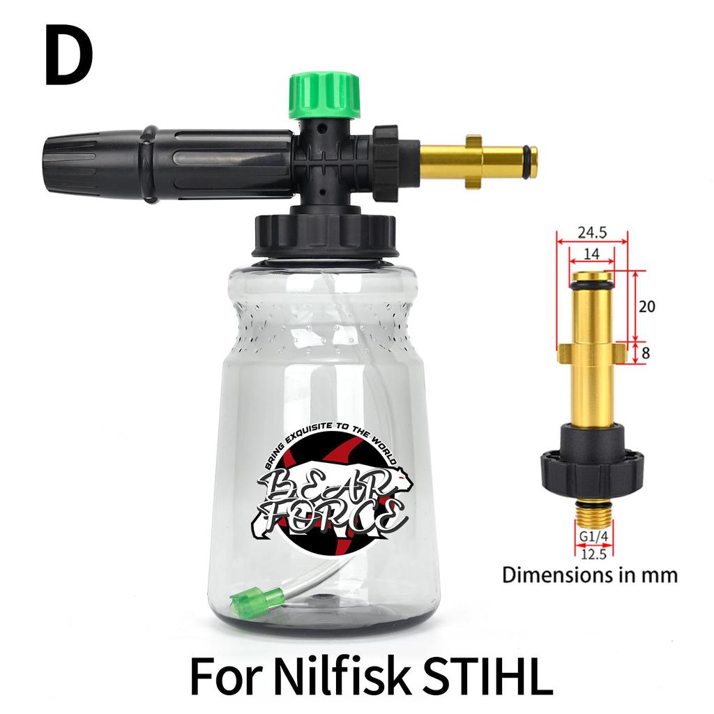 Lance Spumă Mașină de Spălat cu Presiune Duză Spumă Spumator Spumă Spălare Auto pentru Karcher Elitech Bort AR Bosch Michelin Mașină de Spălat cu Presiune