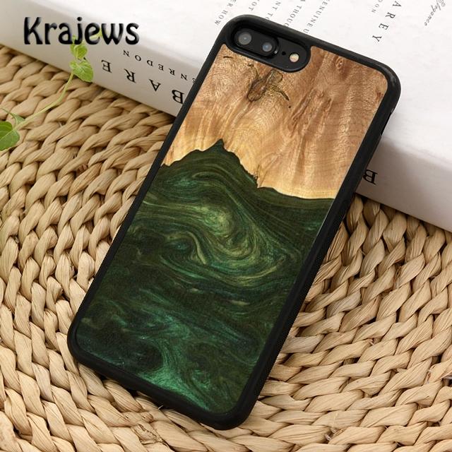 Wood Resin Marble Soft Phone Case Cover For iPhone 17 Air 16 15 14 Plus 12 13 Pro Max Coque Shell Fundas