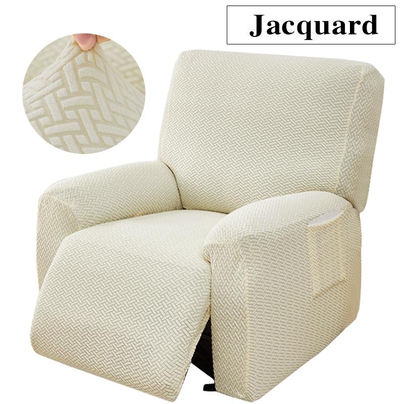 

4 шт./комплект жаккардовый чехол для дивана-реклайнера эластичный чехол для дивана ленивый мальчик расслабляющий чехол для стула эластичный чехол для дивана для домашнего декора бежевый