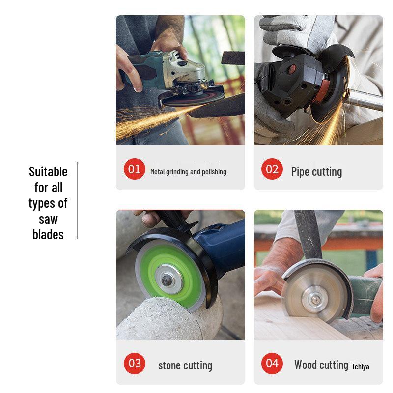 Thickened Dustproof Angle Grinder Guard for 100, 115, 125 Type Grinding Wheels