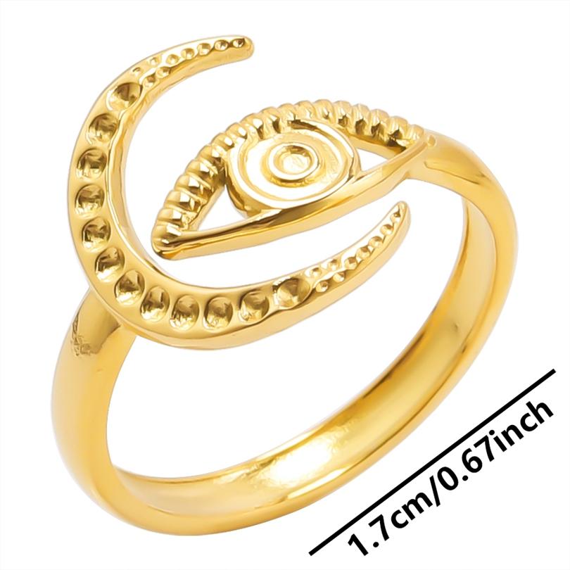 6pcs/lot Gold Plated Stainless Steel Base Rings Settings DIY Blank Knuckle Rings for Women Jewelry Charms Never Fade Wholesale