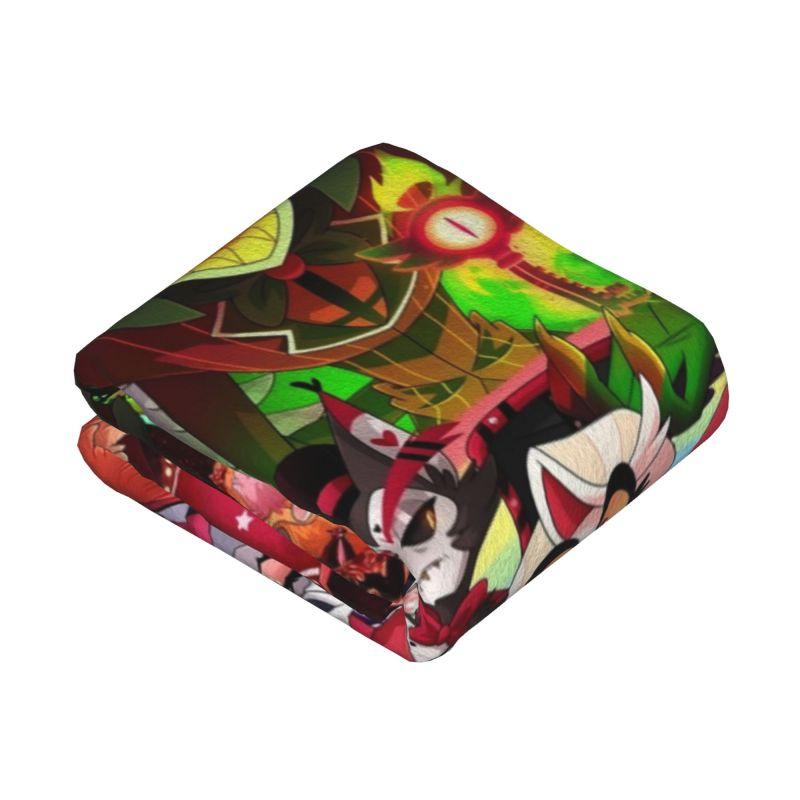 Custom 3D Print Helluva Boss Cartoon Animation Tv Movie Blankets Comfortable Soft Flannel Autumn Throw Blanket Sofa Office Bed