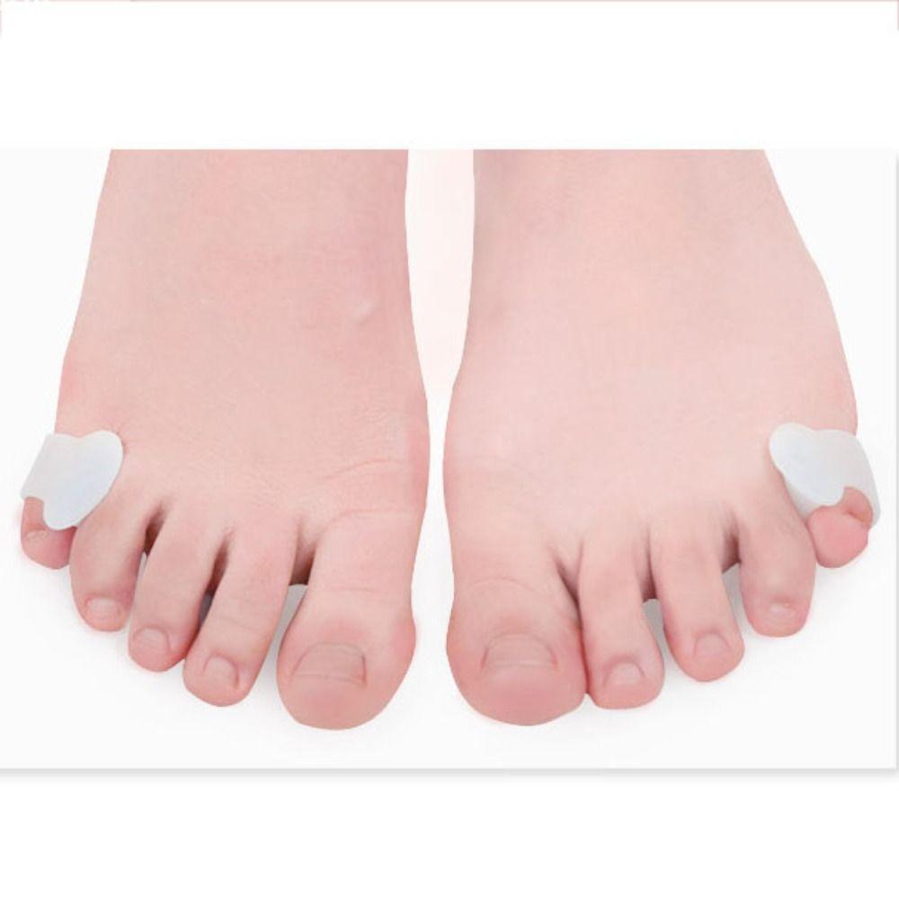 2pairs Spreader Silicone Gel For Pedicure Toe Valgus Corrector Toe Orthopedic Products Toe Separator Straightener Finger Protector