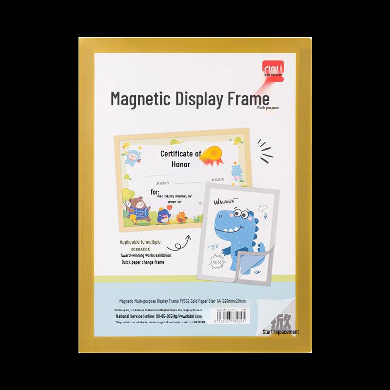 Deli A4 Magnetic Document Display Frame