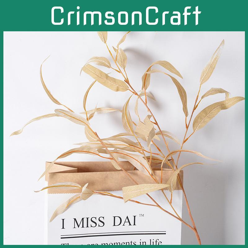 Faux Willow Leaf Plant With Injection Molding For Home And Event Decoration