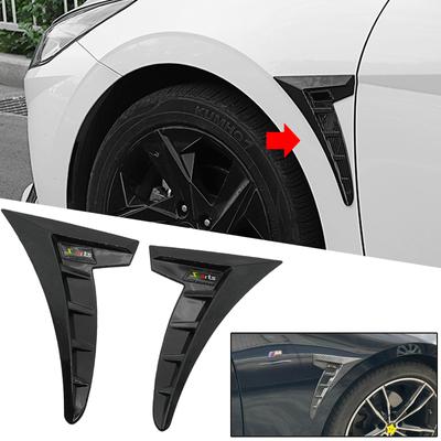 1 Paar Universal-Carbon Black Car Fender Side Vents Air Flow Intake Hole Grille Aufkleber Cover Auto Styling Außenzubehör