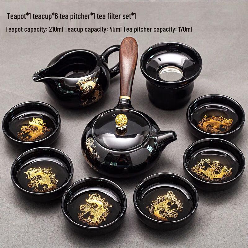 

Light Luxury Ceramic Gongfu Tea Set