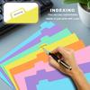 8-tabs 2 Set Binder Dividers with Tabs,Fit 8.5" X 11" Letter Size Plastic Index with Label,Color Dividers for 3 Ring Binder (Total 16 Pcs)