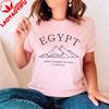 Great Pyramid of Giza Tshirt Egypt Unisex Tee Women Clothing Oversized T Shirt Gothic Graphic T Shirts Women Clothes Harajuku