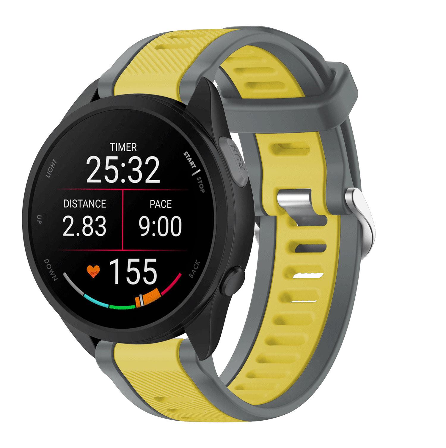 

Двухцветный силиконовый ремешок для часов Garmin Forerunner 165 20mm