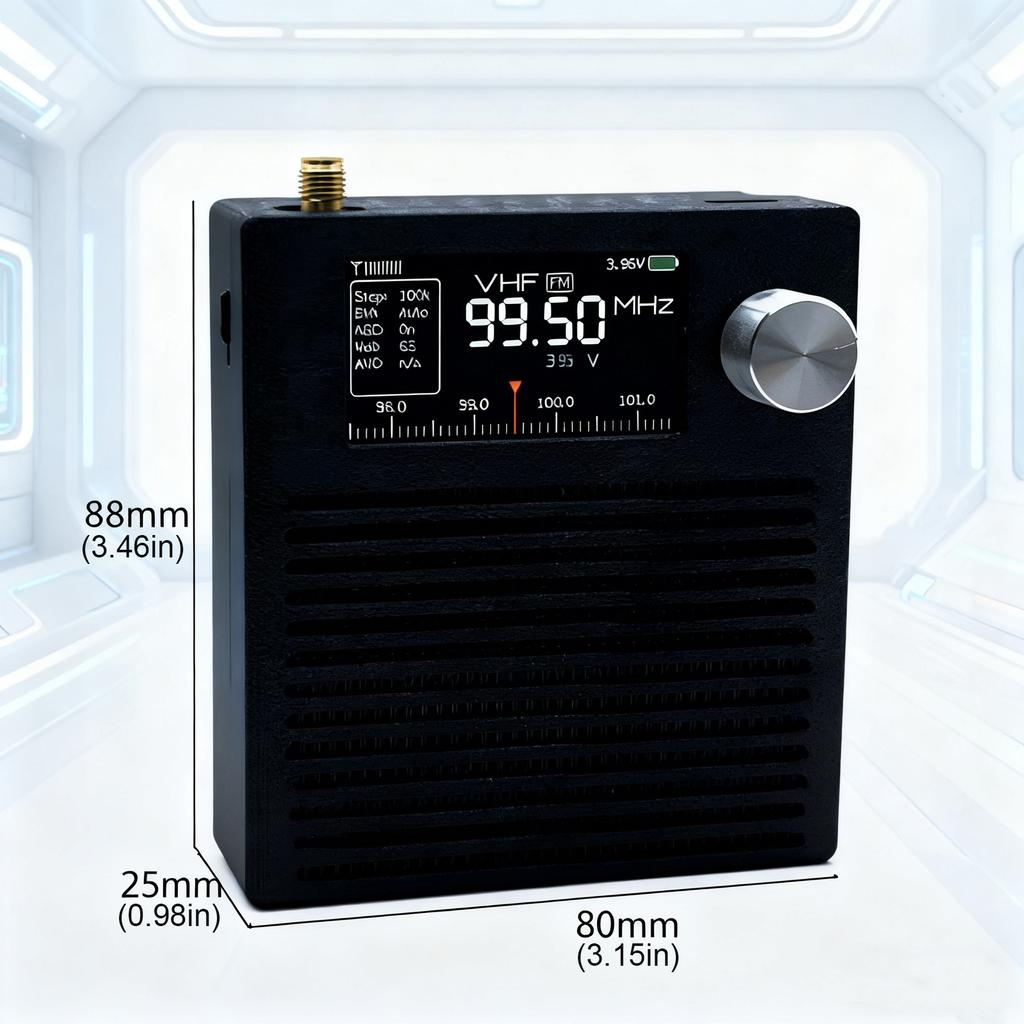 Rechargeable AM FM Radio 3000Mah Battery Portable Shortwave Radios with Antenna for Indoor Outdoor Jogging Emergency Use