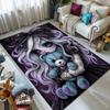 Halloween Theme Zombie Girl Bear Carpet for Living Room Bedroom Bedside Floor Mat Cloakroom Sofa Area Rug Large Size