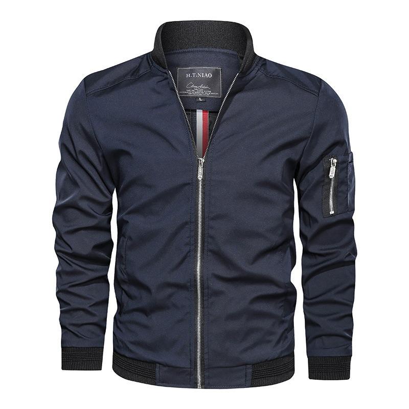 Men S Baseball Jacket Korean Style Casual Fit For Autumn