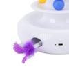 Automatic Cat Toy Interactive Exercise Cat Toy Electric Automatic Rotating Toy with Feathers Funny Playing Toys