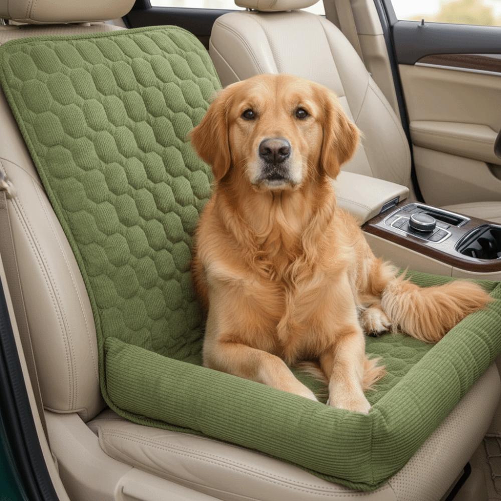 Folding Pet Car Seat Cover Breathable Detachable Pet Travel Carrying Mat Non-Slip Comfortable Pet Car Mat Outdoor Travel