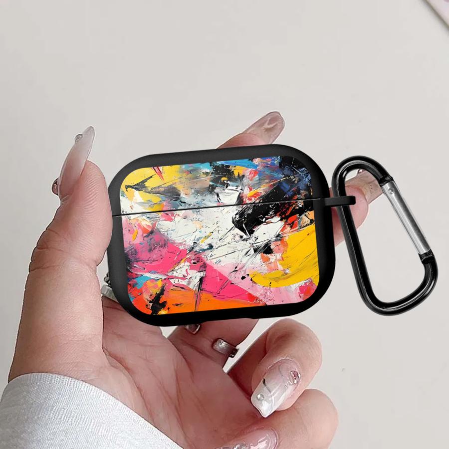

Чехол для наушников Cover Case Для Airpods 3 Pro 1 2 Pro3 Pro2 4 Ярко-розовый Разбрызганные чернила Airpods Pro 3