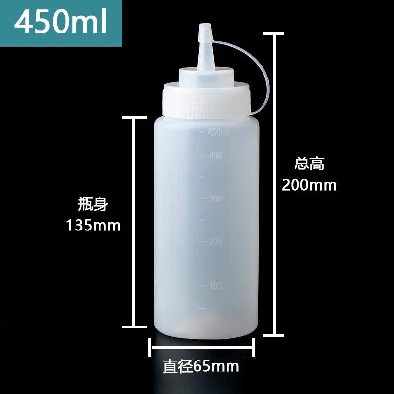 240/360/450/500/680 ml Lahvičky na koření s víčkem na víčku Kečup Hořčice Omáčky Láhve na olivový olej Kuchyňské doplňky