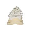 Triple S Transparente Sohle Mode Niedrige Schnürsenkel klobige Sneaker Damen Beige 544351W2GA19100