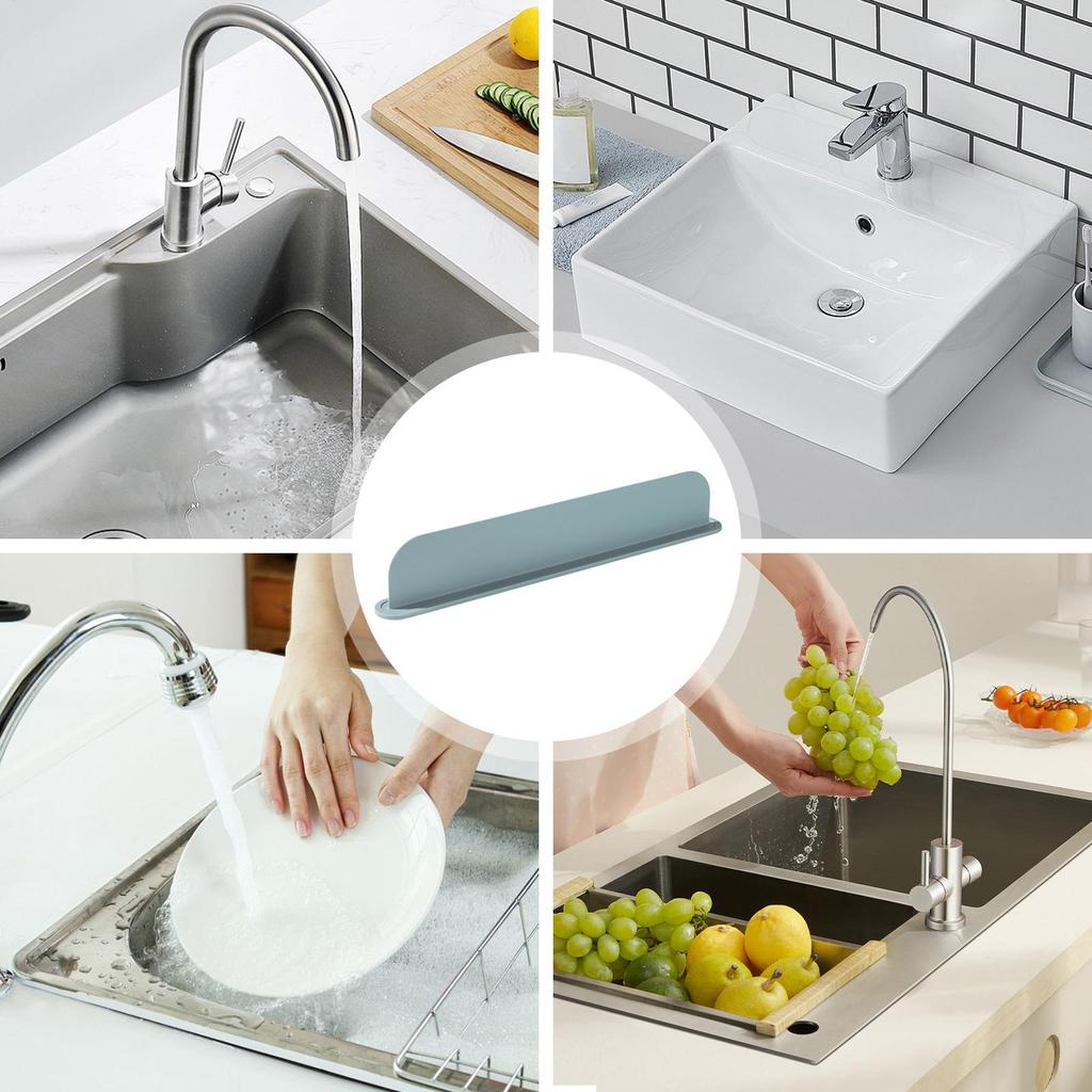 Kitchen Sink Splash Guard Faucet Splash Guard 19IN Tray And Mats Stopper Kitchenware Water Barrier For Home Outdoor Household