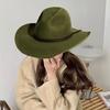 Classical Homburg Hat Cowboy Hats Gift for Boyfriend Top Hat Wide Brimmed