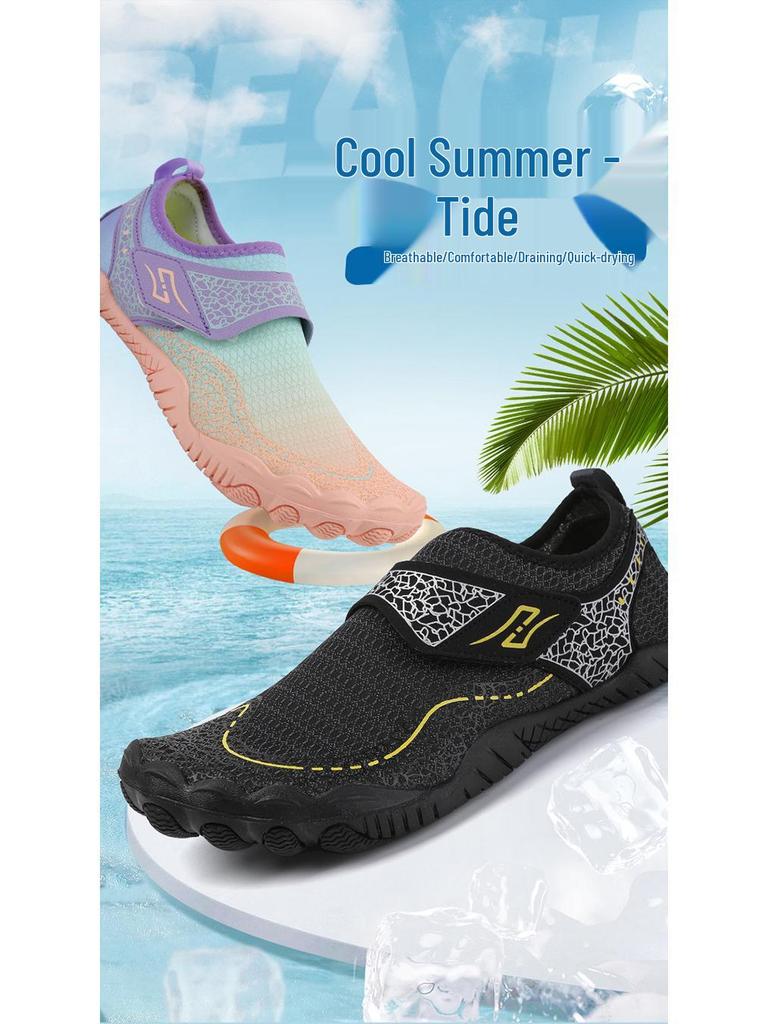 Adult Beach Snorkeling & Diving Shoes for Men & Women - Lightweight Barefoot Wading & Swimming