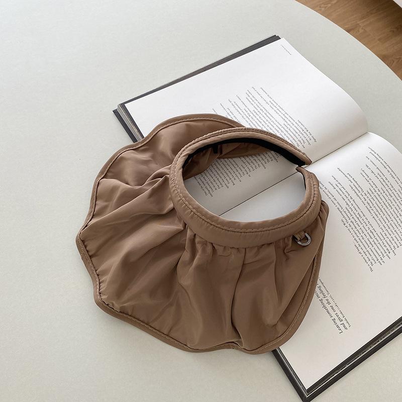 Summer Shell Sunshade Hat UV Protection Dual Use Hair Hoop Sun Cap for Women Outdoor Beach Foldable Wide Brim Bucket Caps