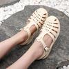 Baotou Sandals Hollow Non-slip Beach Shoes Retro Crystal Jelly Shoes Women's Casual Shoes Batch