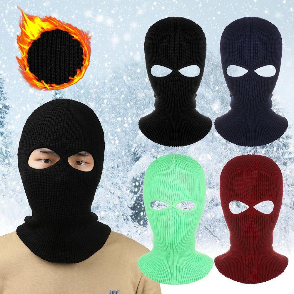 Army Tactical Hat 2 Holes Ski Hat Winter Cap Balaclava Hood Motorbike Motorcycle Helmet Full Face Helmet