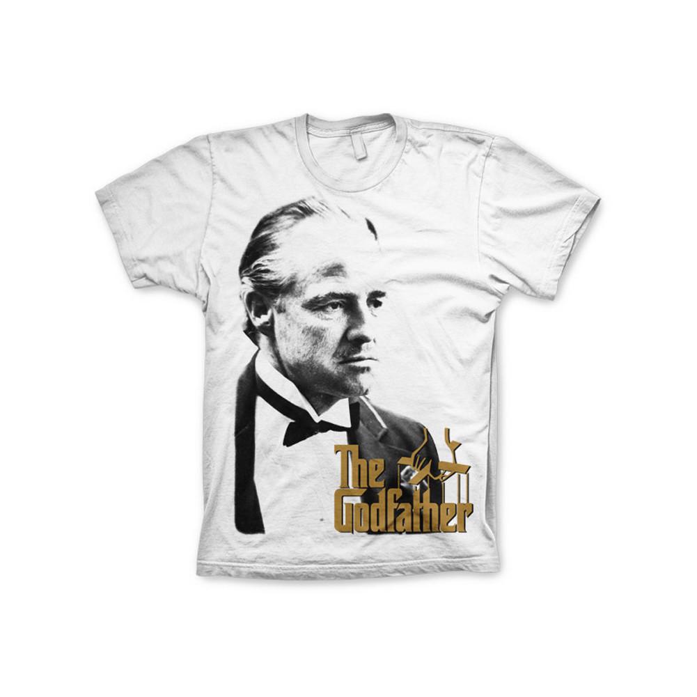 Officially Licensed The Godfather Don With Gold Logo Men s T-Shirt S-XXL Sizes XXXL