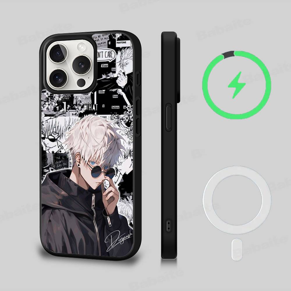 

Hot Selling Gojo Satoru For Magesafe Magnetic Wireless Phone Case For IPhone 17 Pro Max Air 13 12 Mini 16 15 14 11 iPhone 13pro max
