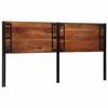 VidaXL Tête de lit 200 cm bois massif récupéré et fer, tête de lit à panneau, tête de lit double, tête de lit pour lit 4017559
