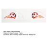 Nostalgie Soccer Face Tattoos Stickers, Waterproof Temporary Body Art for Sports Fans, Football Team Party Makeup Decals Game Day