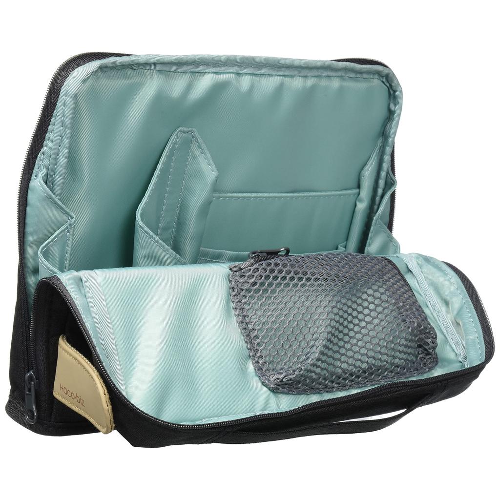 KOKUYO Bag-in-Bag Tool Pen Stand Hakobiz Black KAH-HB11D - Portable Office Organizer