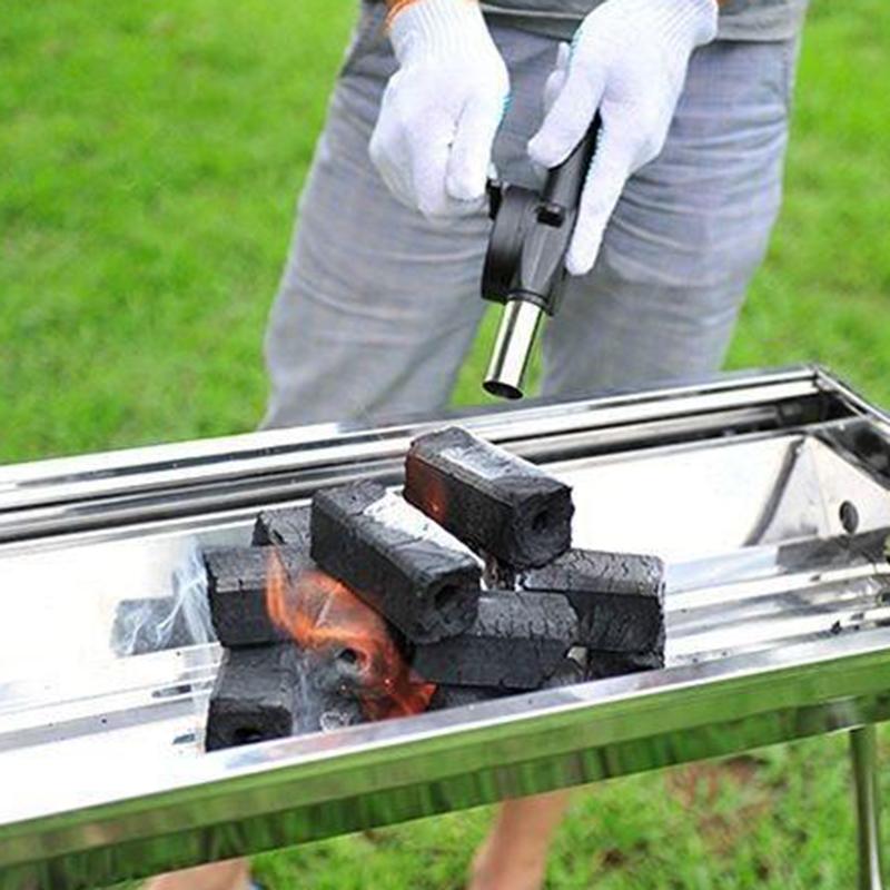 Outdoor Barbecue Fan Hand-Cranked Air Blower Portable Bbq Grill Fire Bellows Tools Picnic Camping Accessories Simple and Sophist