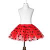 Polka Dot Print Tulle Dance Pettiskirt Layered Princess Skirt Ballet Dancewear Tutu Skirts  Adult