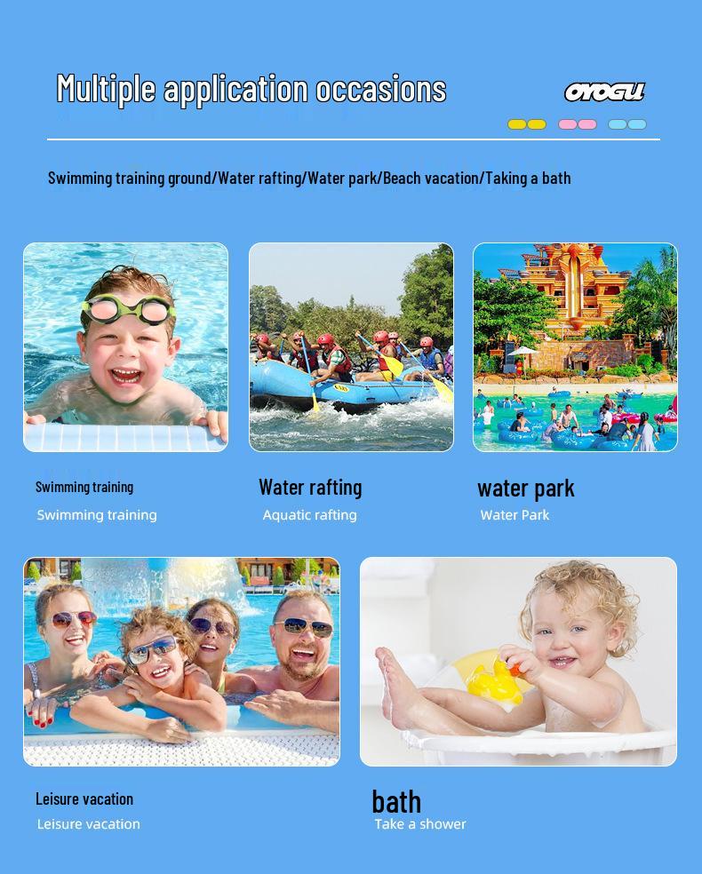 Children's High-Definition Waterproof Anti-Fog Silicone Goggles - Protective Eyewear for Boys and Girls
