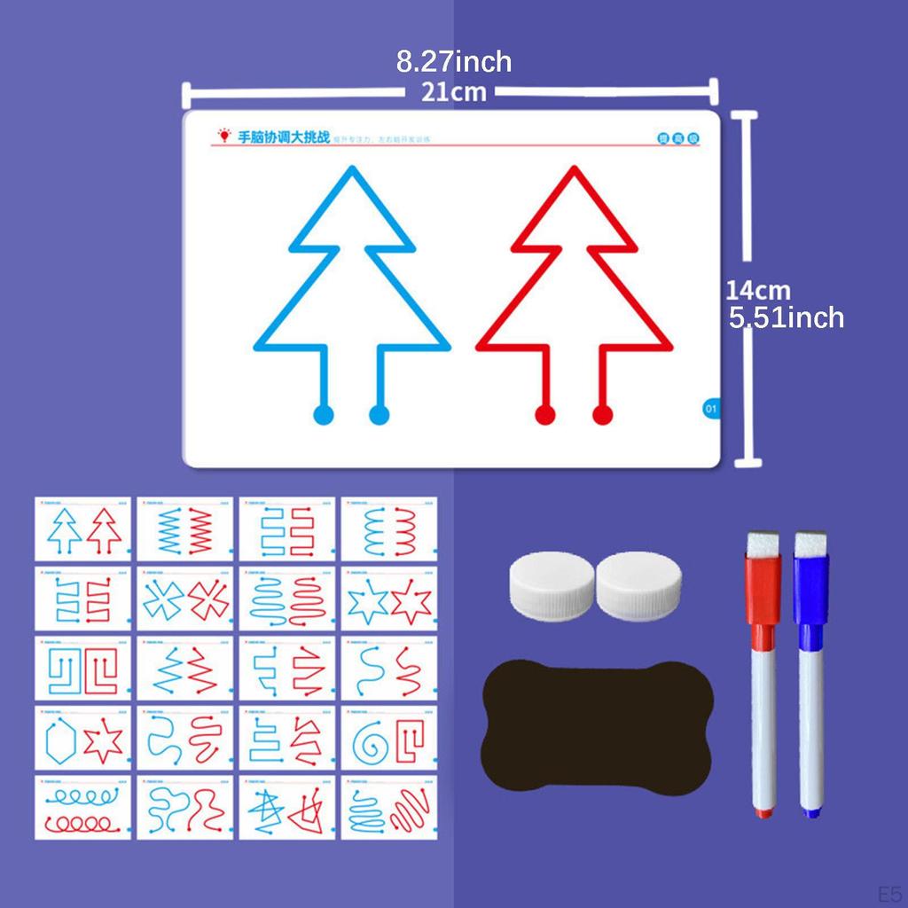 Left Right Brain Development Toy Early Learning Educational Portable Fine Motor Skills Hand Eye
