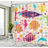 Ocean Life Shower Curtain: Vibrant Fish, Seahorses, Starfish, Dolphins, And Corals For A Nautical Bathroom Decor
