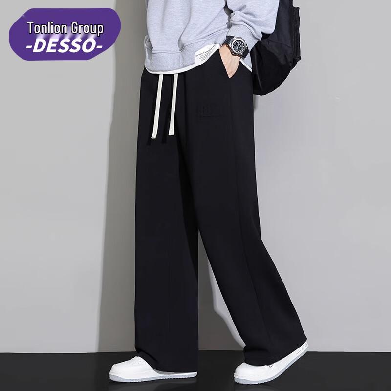 

DESSO Men s Loose Fit Straight Leg Casual Athletic Pants XL