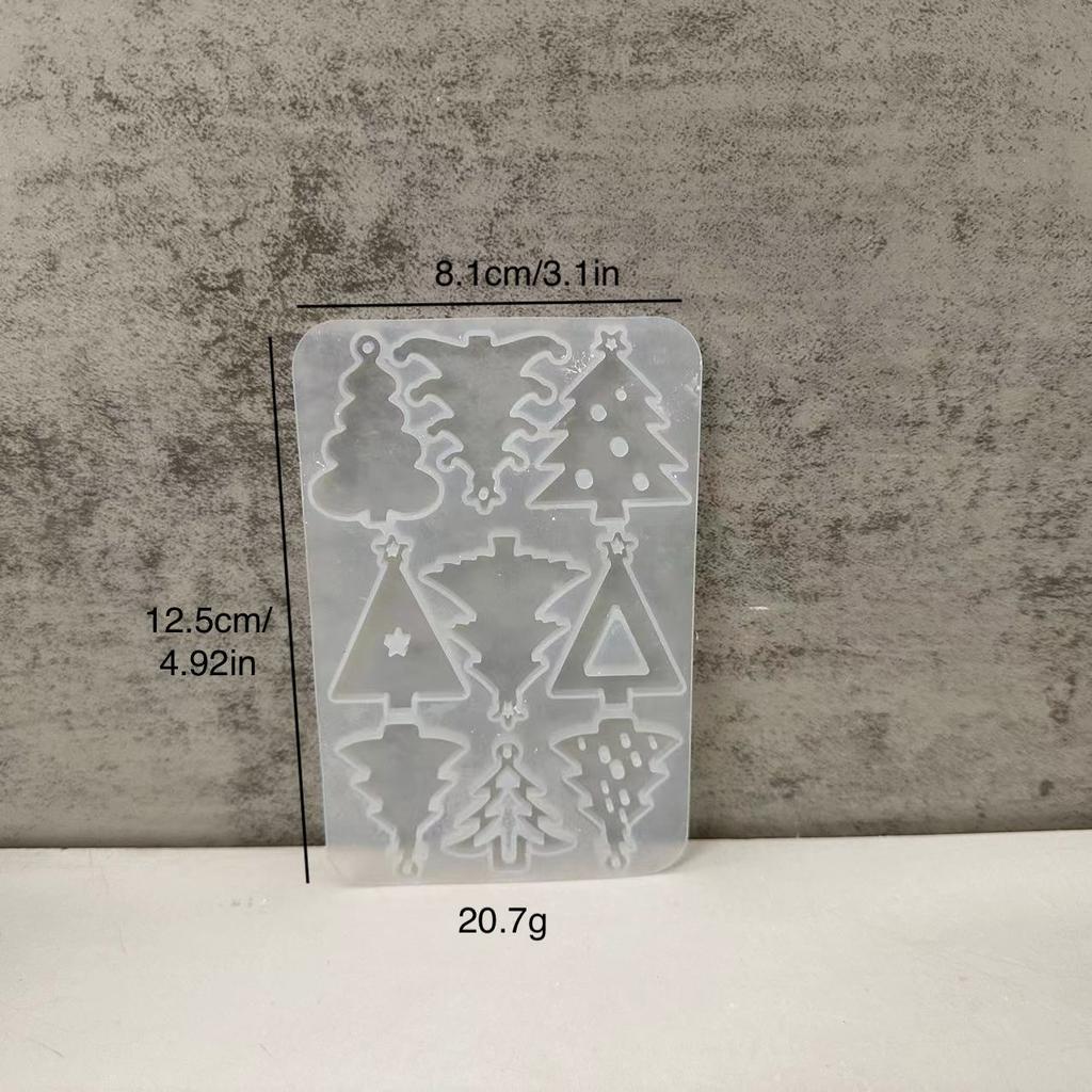 Diy Christmas Series Listing Silicone Mold Keychain Earrings Plaster Drop Mold