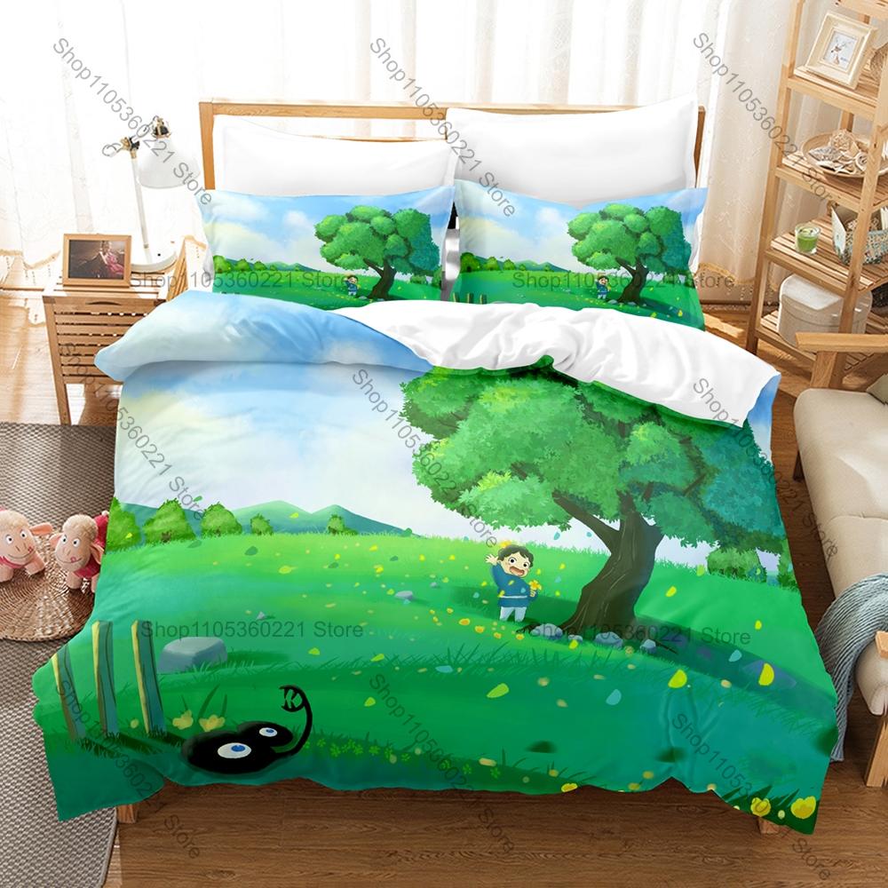 Cool Anime Ranking of Kings Bedding Set Duvet Cover + 2 Pillowcases Lovely Cartoon Pattern Comfortable Bed Linens