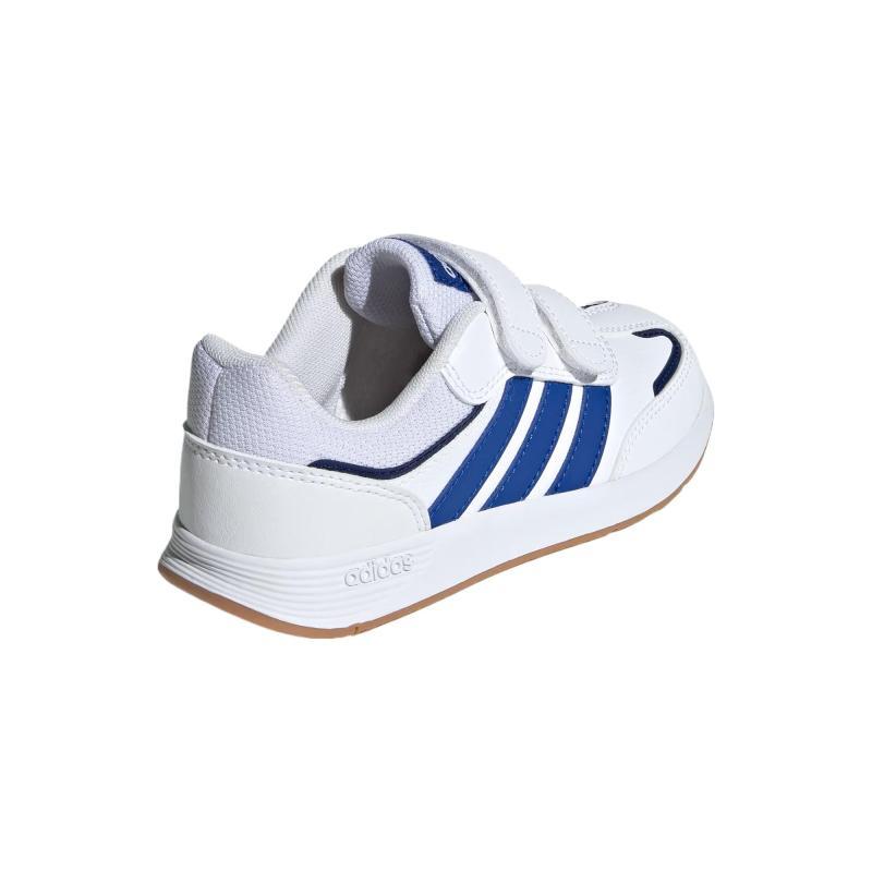 Adidas TENSAUR Abrasion Resistant Low Top Kids Lifestyle Shoes White/Royal Blue/Dark Blue Kids' Sneakers JH9255