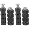 Motorcycle Brake Foot Pegs CNC Machined for M6 6mm Mounting Bolts Compatible with Custom Rearsets and Aftermarket Motorbike Modifications