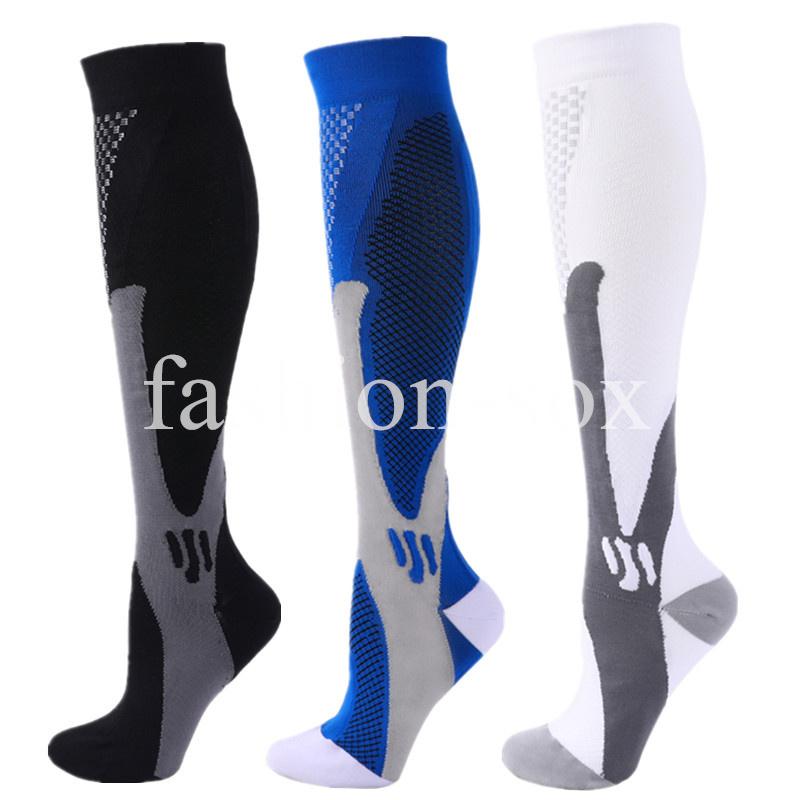 

3 Pairs Men Women Compression Socks Fit Sports Compression Socks For Anti Fatigue Pain Relief Knee Prevent Varicose Veins Socks S-M