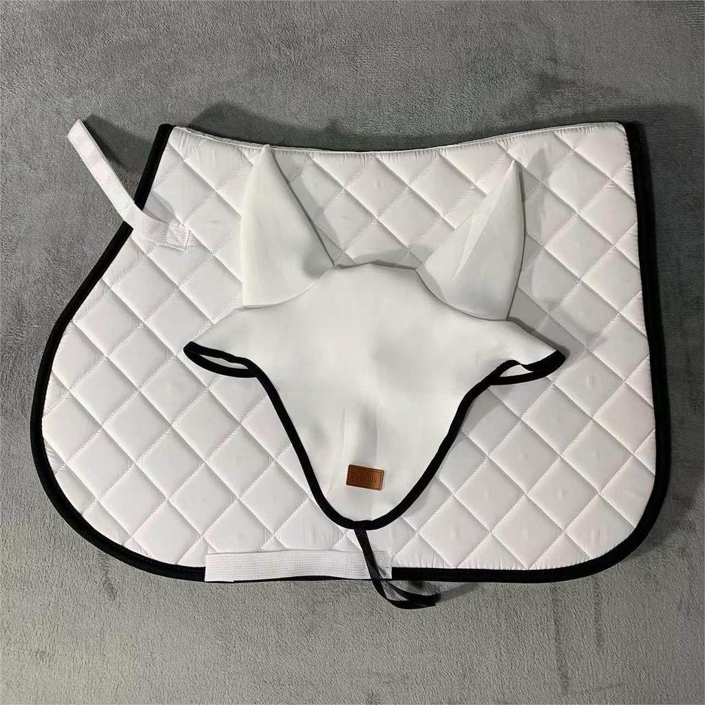 Sattelpad und Ohrenhaube Set - Reitsport Zubehör