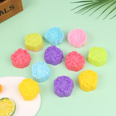 12Pcs 5Cm Daisy Shaped Jelly Pudding Mold Muffin Cake Cup Silicone Muffin Cake Molds Baking Accessories