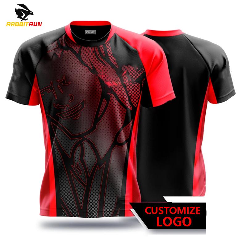 

Мужская футболка Быстросохнущая футболка Игровая одежда для соревнований Футболки с коротким рукавом с принтом Дышащие спортивные топы для мальчиков 3XL